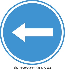 Left road icon