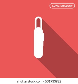 Left side of lock icon illustration isolated vector sign symbol