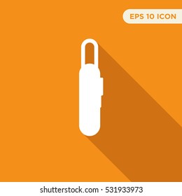 Left side of lock icon illustration isolated vector sign symbol