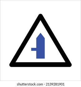 left Side Road sign.Road Signs and Symbols