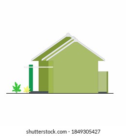 Linksansicht eines kleinen Hauses Design 3