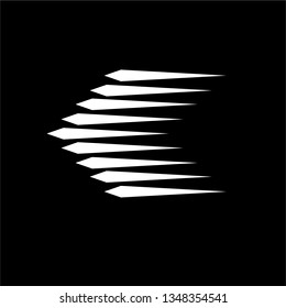 left sign icon design template . left direction . west direction . logo template