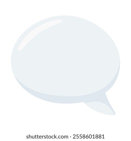 Left Speech Bubble Emoji Icon Illustration. Chat Vector Symbol Emoticon Design Doodle Vector.