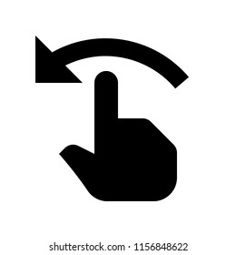 left swipe gesture