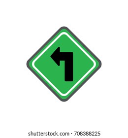 left traffic sign