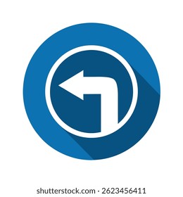 Left Turn Arrow Icon - Symbol of Directional Change