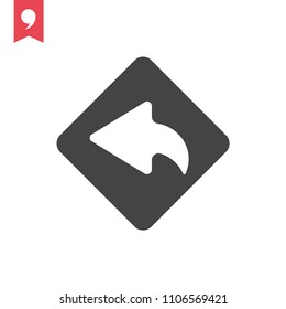 left turn icon