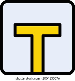 left  vector color line icon