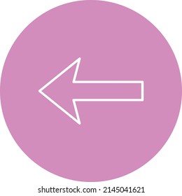 Left vector icon. Can be used for printing, mobile and web applications.