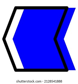 left ward arrow vector icon sign symbol. isolated graphic illustration