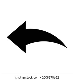 diseño de icono de flecha de la izquierda