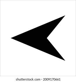 diseño de icono de flecha de la izquierda