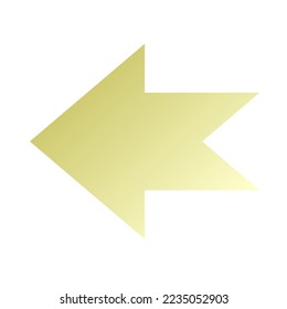 Vector de gradiente de icono de flecha izquierda