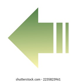 Gradiente de icono de flecha de la izquierda