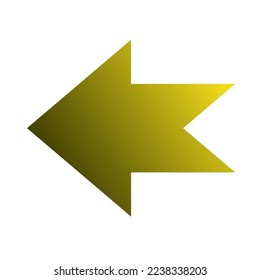Left Way Arrow Icon Gradient Vector