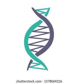 Lefthanded Dna Helix Violet Turquoise Color Stock Vector (Royalty Free ...