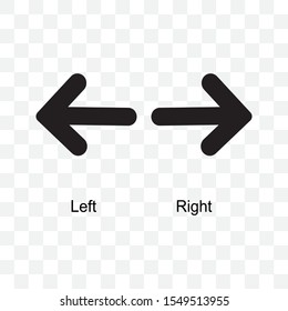 left,right icon on a white background