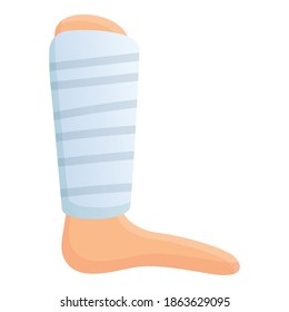 Broken Feet With Bandage Icon Svg