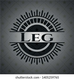 Leg black emblem. Vector Illustration. Detailed.