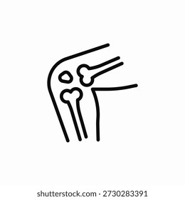 leg bones icon sign vector