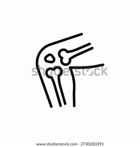 leg bones icon sign vector