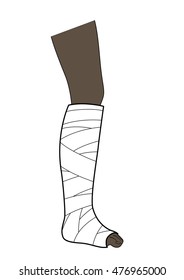 leg cast african