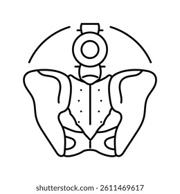 leg cramps osteoporosis symptom line icon vector. leg cramps osteoporosis symptom sign. isolated contour symbol black illustration