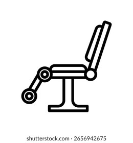 Icono del Vector del rizo de la pierna que puede modificar o editar fácilmente
