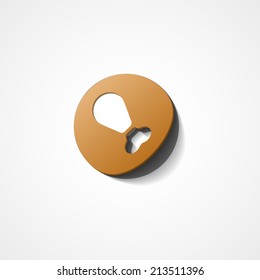 Leg of grilled chicken web icon on white background