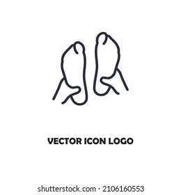 ilustración de icono del vector de la pierna