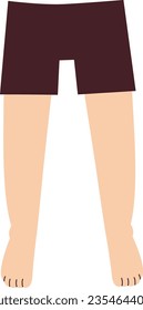 Leg Human Body Parts Education Vector Illustration