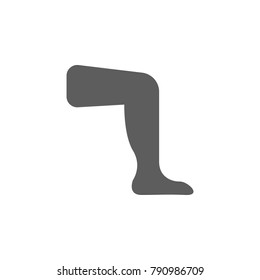 leg icon. Human organs element icon. Premium quality graphic design icon. Baby Signs, outline symbols collection icon for websites, web design, mobile app on white background