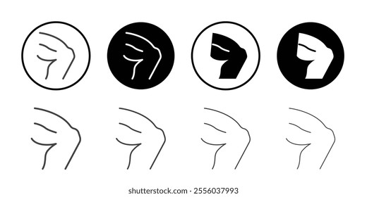 Leg icon Thin outline art symbol