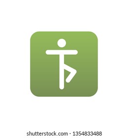 leg up icon vector. leg up vector graphic illustration