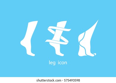 Leg icon vector illustration.