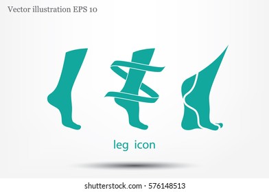 Leg icon vector illustration 