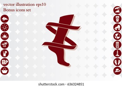 Leg icon vector illustration