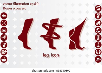 Leg icon vector illustration