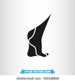 Leg icon vector illustration eps10.