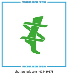 Leg icon vector illustration eps10.