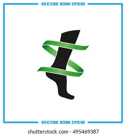 Leg icon vector illustration eps10.