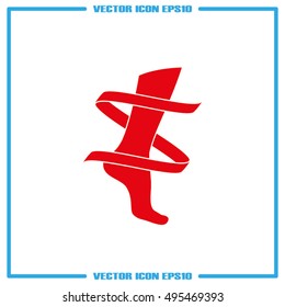 Leg icon vector illustration eps10.