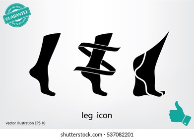 Leg icon vector illustration eps10.