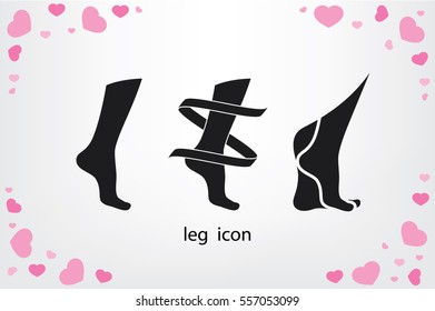 Leg icon vector illustration eps10.