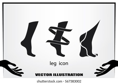 Leg icon vector illustration eps10.