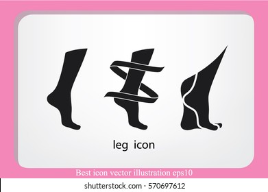 Leg icon vector illustration eps10.