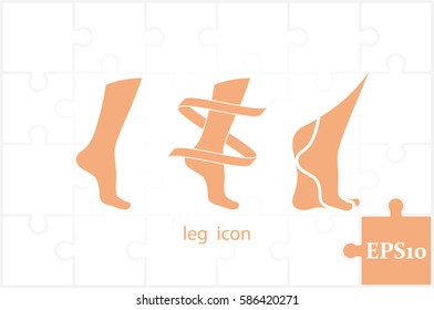 Leg icon vector illustration eps10.