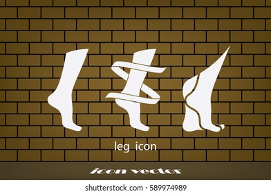 Leg icon vector illustration eps10.