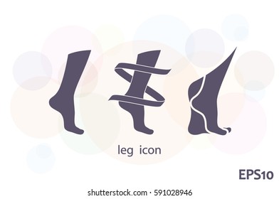 Leg icon vector illustration eps10.