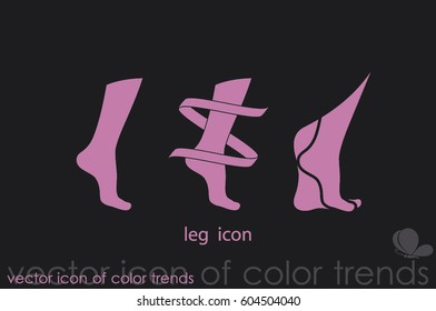 Leg icon vector illustration eps10.